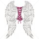 RIBBON PIERCING WITH WINGS