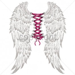 RIBBON PIERCING WITH WINGS