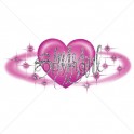 SHY GIRL - PURPLE HEART - AIRBRUSH