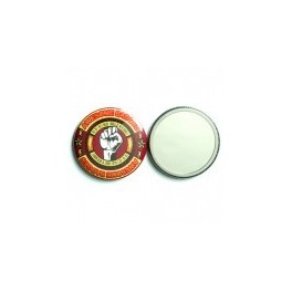 100 badges miroir 75mm