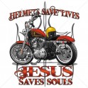 HELMETS SAVE LIVES - JESUS SAVES SOULS - N°15421