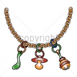 PACIFIER CHAIN W/SPOON